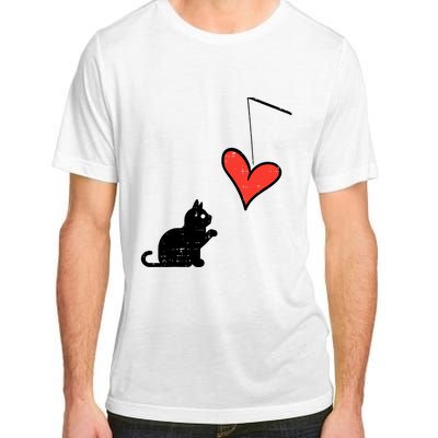 Valentines Day Black Cat Heart Toy Wo Girl Toddlers Adult ChromaSoft Performance T-Shirt