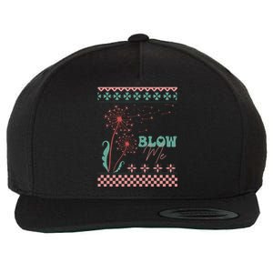 Valentine's Day Blow Me Ugly Sweater Wool Snapback Cap