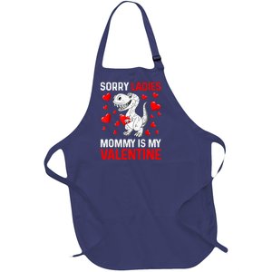 Valentines Day Boy Sorry Ladies Mommy Is My Valentine Full-Length Apron With Pockets