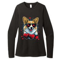 Valentines Day Corgi Heart Couples Love Corgi Dog Lovers Womens CVC Long Sleeve Shirt