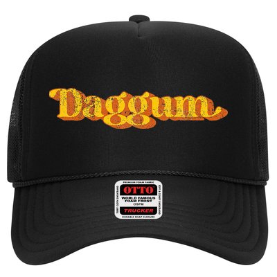 Vintage Daggum Country Funny Southern Slang Trucker Hat