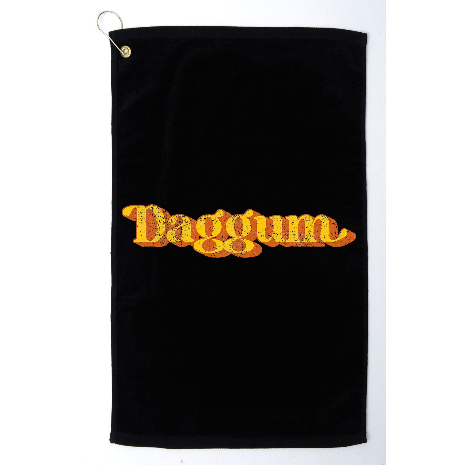 Vintage Daggum Country Funny Southern Slang Golf Towel