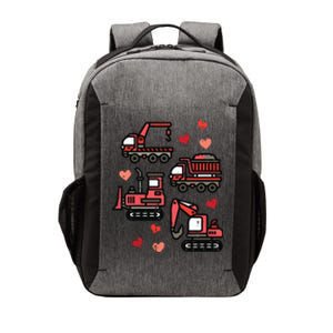 Valentines Day Construction Trucks Funny Vector Backpack