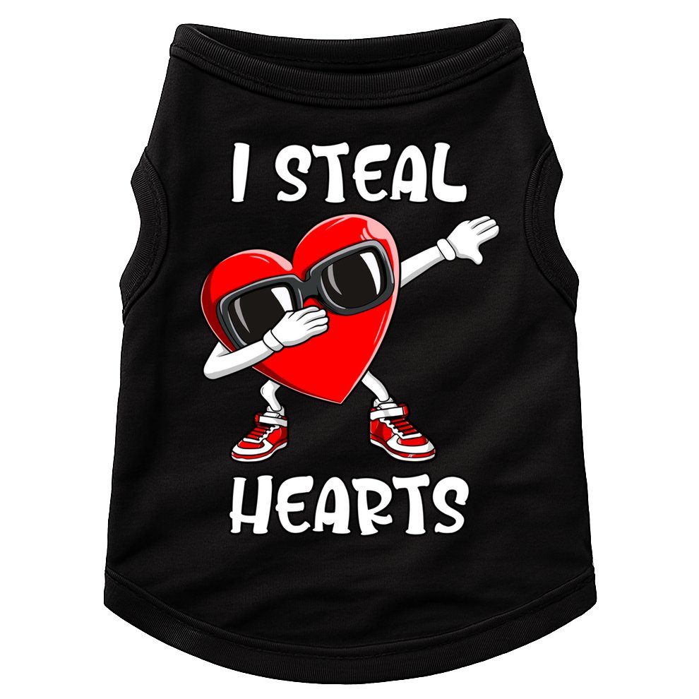 Valentines Day Cool Gift Love Dabbing Heart Great Gift Doggie Tank