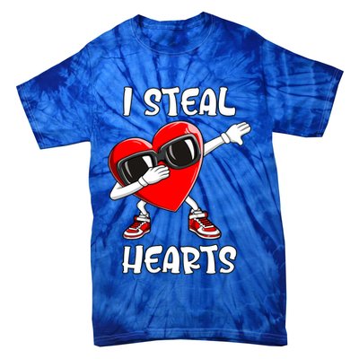 Valentines Day Cool Gift Love Dabbing Heart Great Gift Tie-Dye T-Shirt