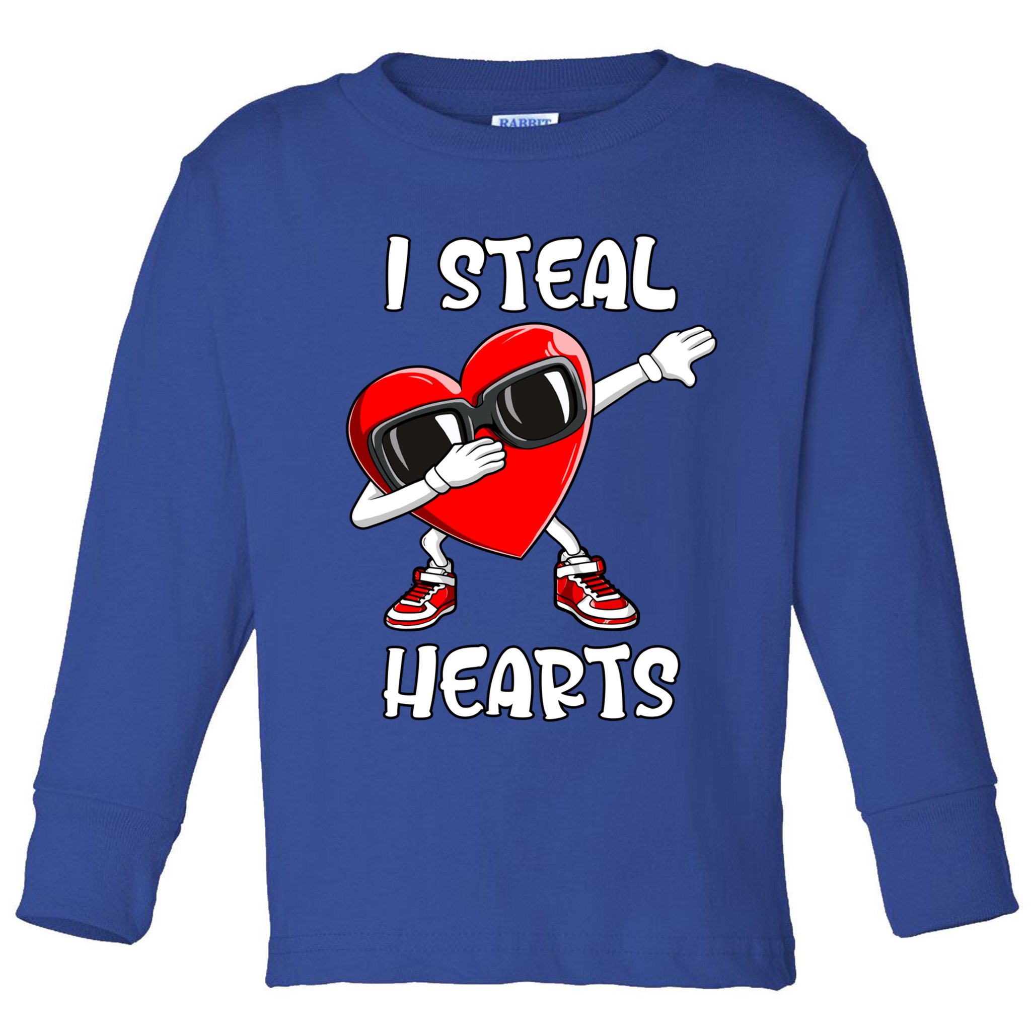 Valentines Day Cool Gift Love Dabbing Heart Great Gift Toddler Long Sleeve Shirt