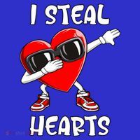 Valentines Day Cool Gift Love Dabbing Heart Great Gift Kids T-Shirt