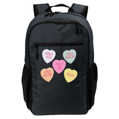 Valentine's Day, Conversation Hearts, Funny Valentine's Day Daily Commute Backpack