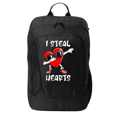 Valentines Day Cool Gift Love Dabbing Heart Gift City Backpack