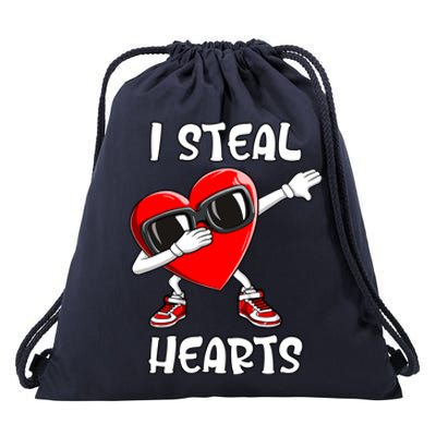 Valentines Day Cool Gift Love Dabbing Heart Gift Drawstring Bag