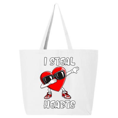 Valentines Day Cool Gift Love Dabbing Heart Gift 25L Jumbo Tote