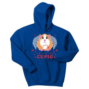 Valentine's Day Cupig Gift Cute Guinea Pig Lover Cupid Pun Gift Kids Hoodie