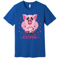 Valentine's Day Cupig Funny Gift Cute Pig Lover Cupid Pun Great Gift Premium T-Shirt