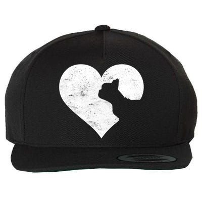 Valentine's Day Cute French Bulldog Dog Lover Dog Mom Dad Funny Gift Wool Snapback Cap