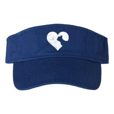 Valentine's Day Cute French Bulldog Dog Lover Dog Mom Dad Funny Gift Valucap Bio-Washed Visor