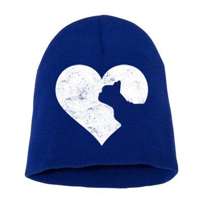 Valentine's Day Cute French Bulldog Dog Lover Dog Mom Dad Funny Gift Short Acrylic Beanie