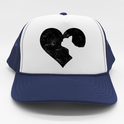 Valentine's Day Cute French Bulldog Dog Lover Dog Mom Dad Funny Gift Trucker Hat