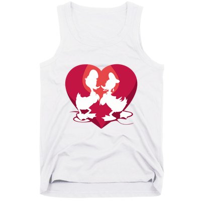 ValentineS Day Couple Duck Donald Daisy Lover Tank Top