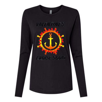 Valentine's Day Cruise Squad Couple Family Friend Matching Gift Womens Cotton Relaxed Long Sleeve T-Shirt