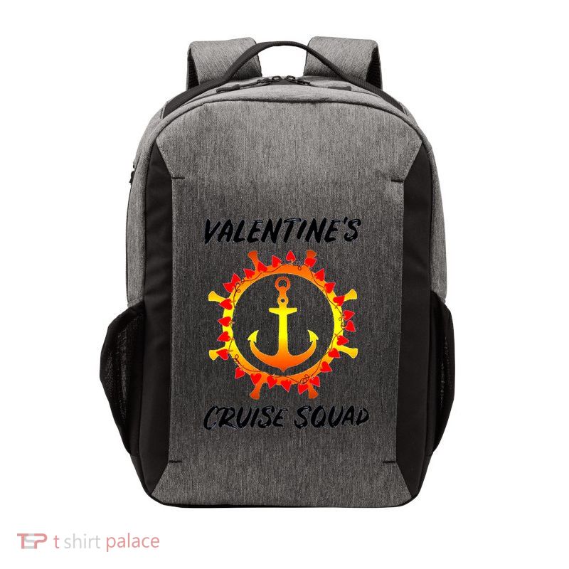 Valentine's Day Cruise Squad Couple Family Friend Matching Gift Vector Backpack