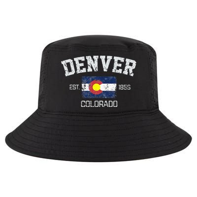 Vintage Denver Colorado Est 1858 Souvenir Gift Cool Comfort Performance Bucket Hat