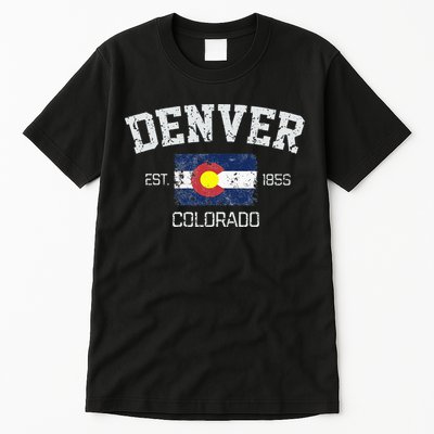 Vintage Denver Colorado Est 1858 Souvenir Gift Tall T-Shirt