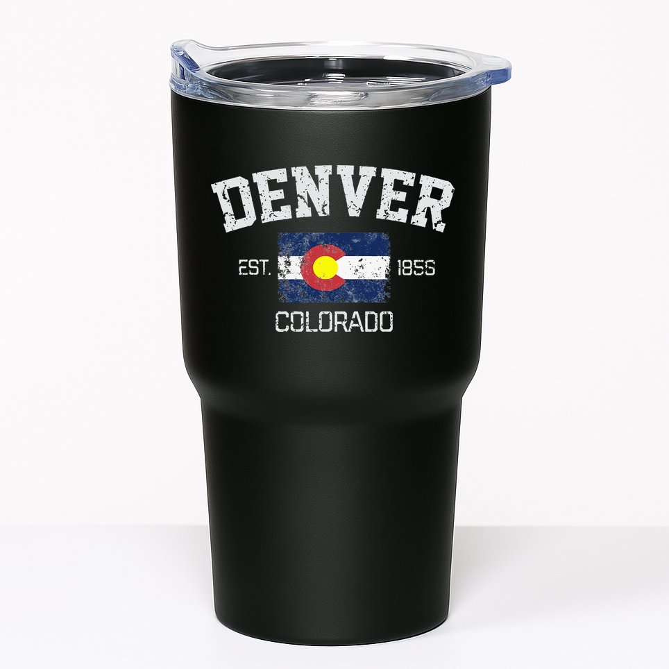 Vintage Denver Colorado Est 1858 Souvenir Gift Tumbler