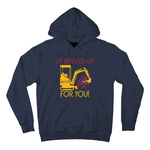 Valentines Day Construction Boy Trucks Hoodie