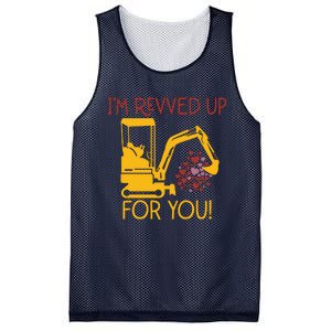 Valentines Day Construction Boy Trucks Mesh Reversible Basketball Jersey Tank