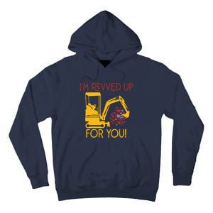 Valentines Day Construction Boy Trucks Tall Hoodie