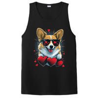 Valentines Day Corgi Heart Couples Love Corgi Dog Lovers PosiCharge Competitor Tank