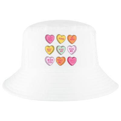 Valentines Day Conversation Hearts Cool Comfort Performance Bucket Hat