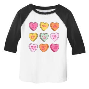 Valentines Day Conversation Hearts Toddler Fine Jersey T-Shirt