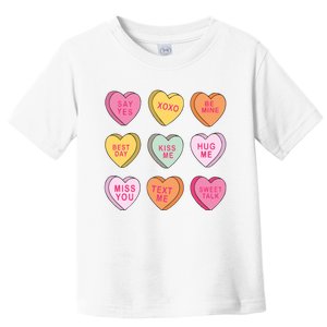 Valentines Day Conversation Hearts Toddler T-Shirt