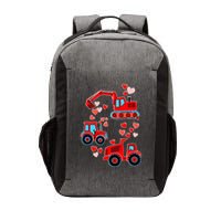 Valentines Day Construction Trucks Funny Boy Vector Backpack