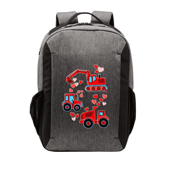 Valentines Day Construction Trucks Funny Boy Vector Backpack