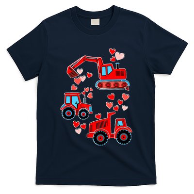 Valentines Day Construction Trucks Funny Boy T-Shirt