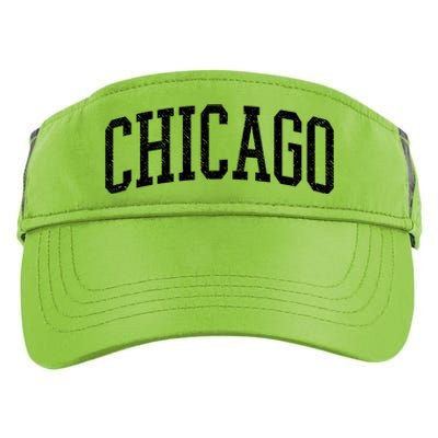 Varsity Distressed Chicago Adult Drive Performance Visor