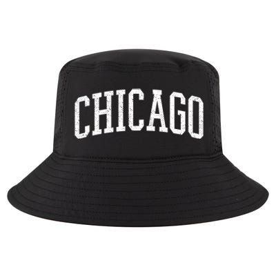 Varsity Distressed Chicago Cool Comfort Performance Bucket Hat