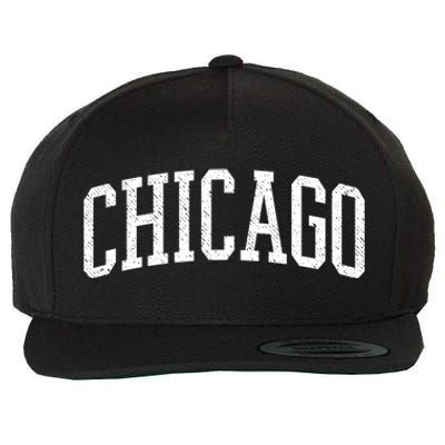 Varsity Distressed Chicago Wool Snapback Cap