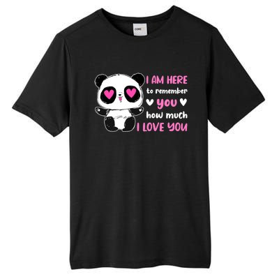 Valentine's Day Couples Saying Love Panda Pajama Gift Tall Fusion ChromaSoft Performance T-Shirt