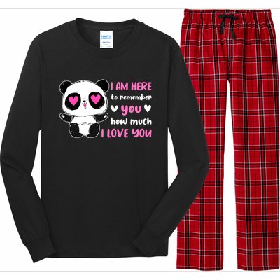 Valentine's Day Couples Saying Love Panda Pajama Gift Long Sleeve Pajama Set