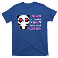 Valentine's Day Couples Saying Love Panda Pajama Gift T-Shirt