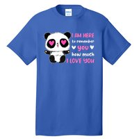 Valentine's Day Couples Saying Love Panda Pajama Gift Tall T-Shirt