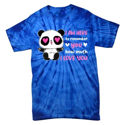 Valentine's Day Couples Saying Love Panda Pajama Gift Tie-Dye T-Shirt