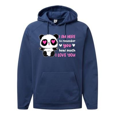 Valentine's Day Couples Saying Love Panda Pajama Gift Performance Fleece Hoodie