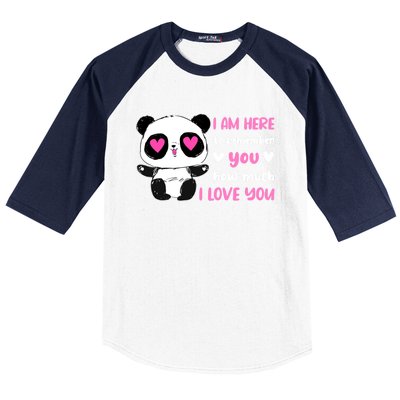 Valentine's Day Couples Saying Love Panda Pajama Gift Baseball Sleeve Shirt