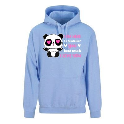 Valentine's Day Couples Saying Love Panda Pajama Gift Unisex Surf Hoodie