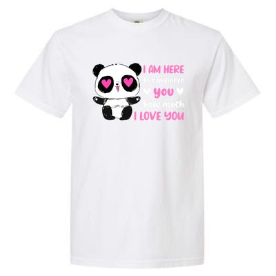 Valentine's Day Couples Saying Love Panda Pajama Gift Garment-Dyed Heavyweight T-Shirt