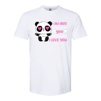 Valentine's Day Couples Saying Love Panda Pajama Gift Softstyle CVC T-Shirt